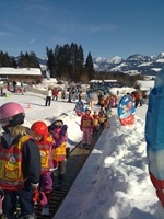 Zauberteppich in der Wintersportschule Oberallgäu